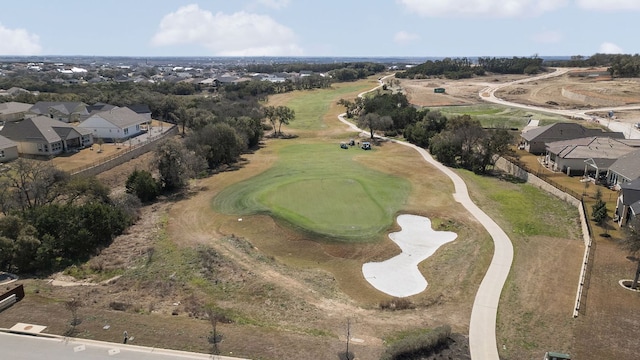 aerial view with golf course view