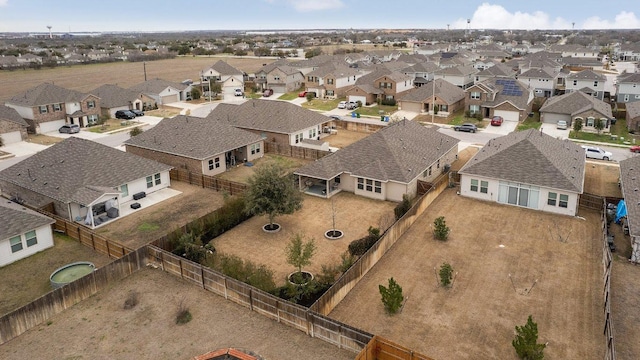 bird's eye view featuring a residential view