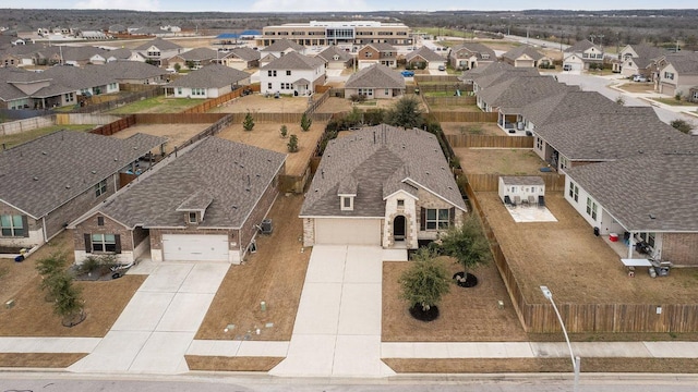 bird's eye view featuring a residential view