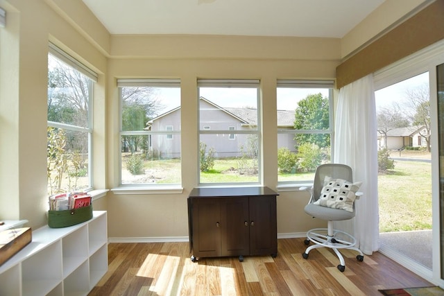 sunroom with a wealth of natural light