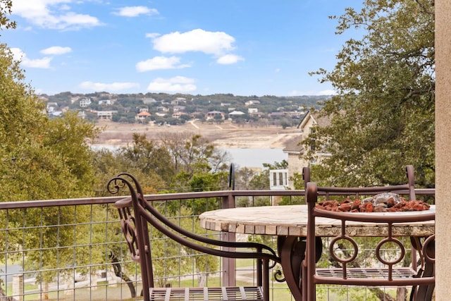 view of balcony