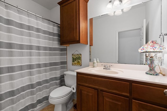 14100 Avery Ranch Blvd Unit 1402, Austin, TX 78717 - bathroom with vanity, toilet, and curtained shower