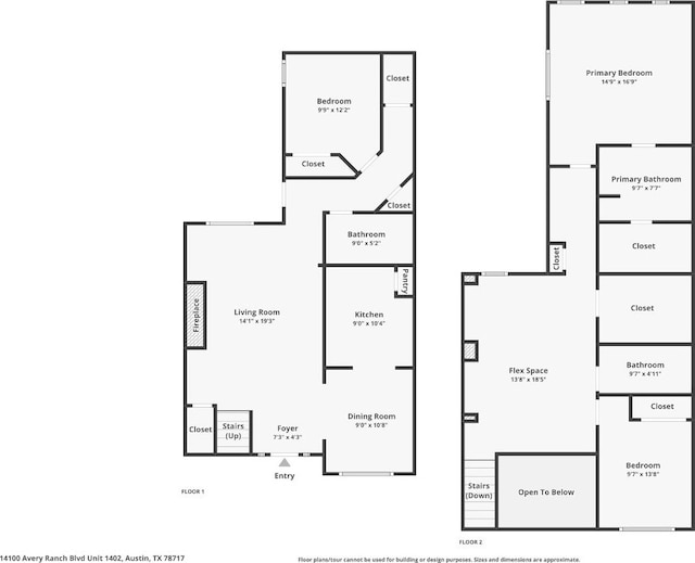 14100 Avery Ranch Blvd Unit 1402, Austin, TX 78717 - room layout