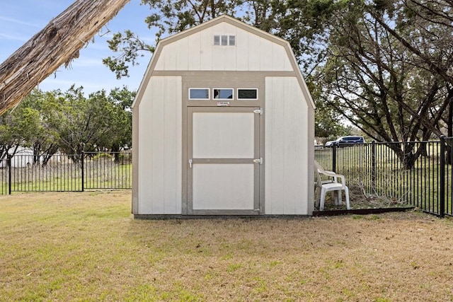 20531 Highland Lake Dr, Lago Vista, TX 78645 - view of shed with a fenced backyard