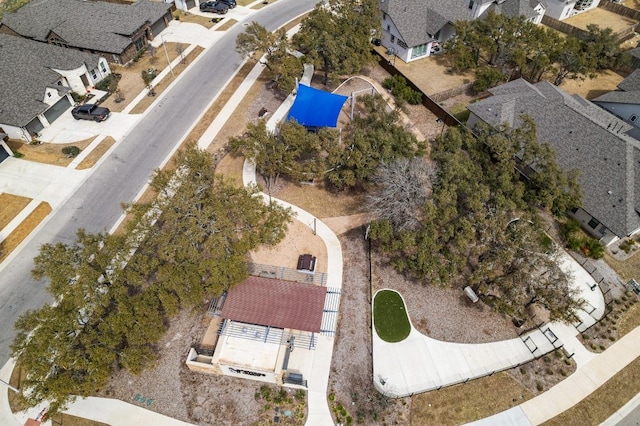 drone / aerial view with a residential view