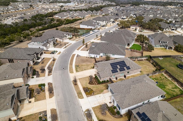 drone / aerial view featuring a residential view