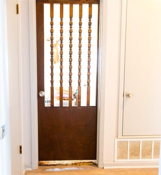 wine room with visible vents