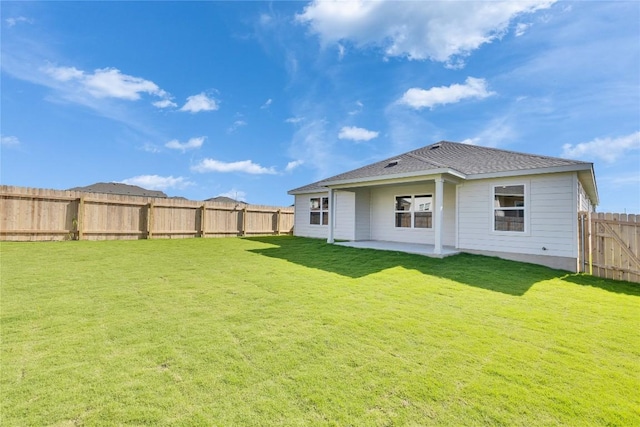 213 Seattle Slew Dr, Jarrell, TX 76537 - back of property featuring a patio area