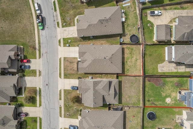 aerial view featuring a residential view