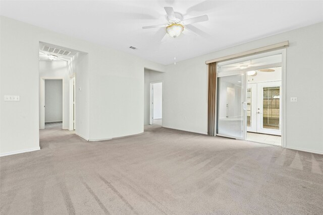 216 Farm Hill Dr, Georgetown, TX 78633 - empty room with a ceiling fan and carpet