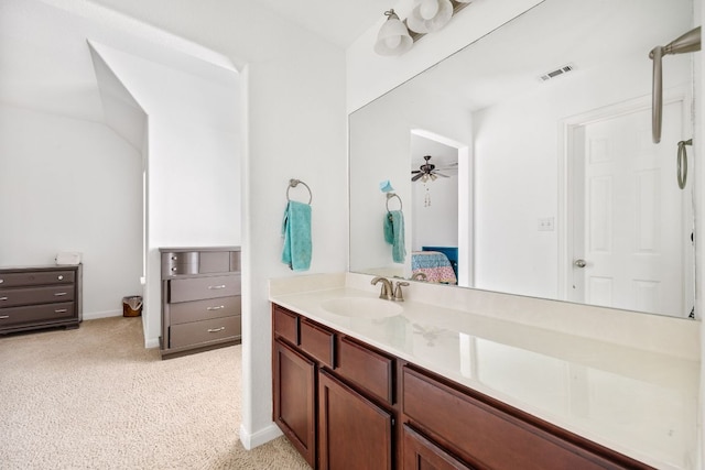 2246 Garlic Creek Dr, Buda, TX 78610 - bathroom featuring ensuite bathroom, vanity, and carpet flooring
