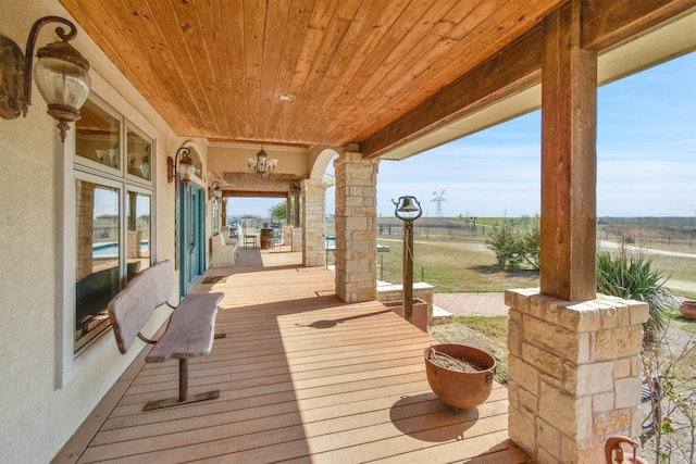 view of wooden terrace