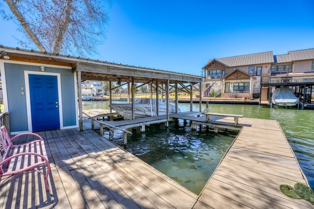 331 Grandview Dr, Horseshoe Bay, TX 78657 - dock area with boat lift and a water view