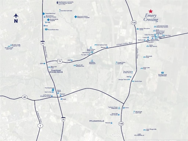 503 Emory Crossing Blvd, Hutto, TX 78634 - map / location
