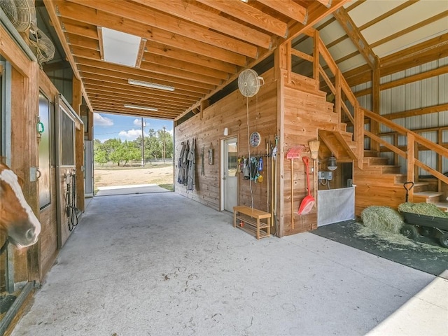 view of horse barn