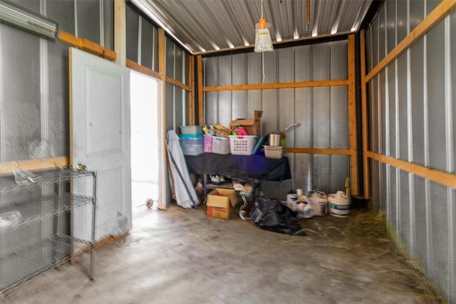 storage with a garage