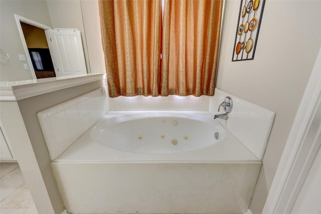 bathroom featuring a jetted tub