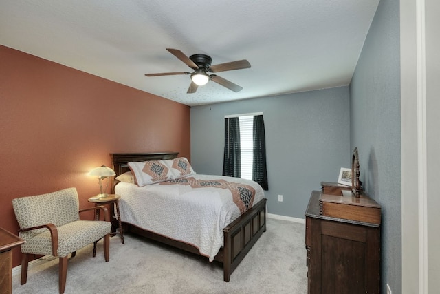 220 Wonderful Life Way, Jarrell, TX 76537 - bedroom with light carpet and a ceiling fan