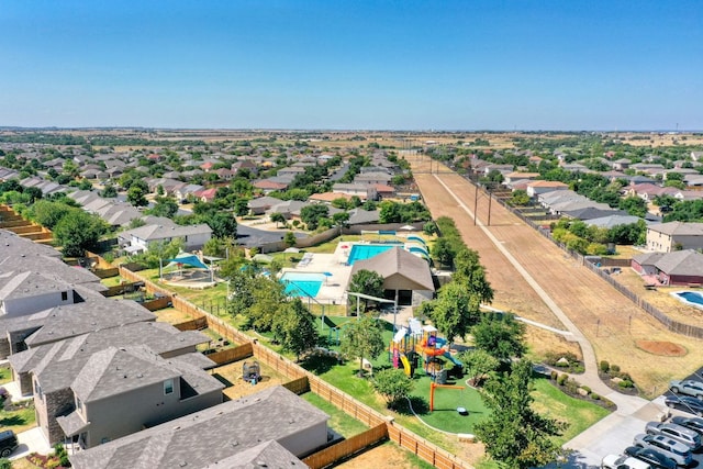 220 Wonderful Life Way, Jarrell, TX 76537 - aerial view of residential area with a pool