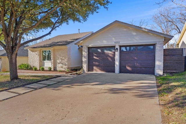 view of front of property with fence