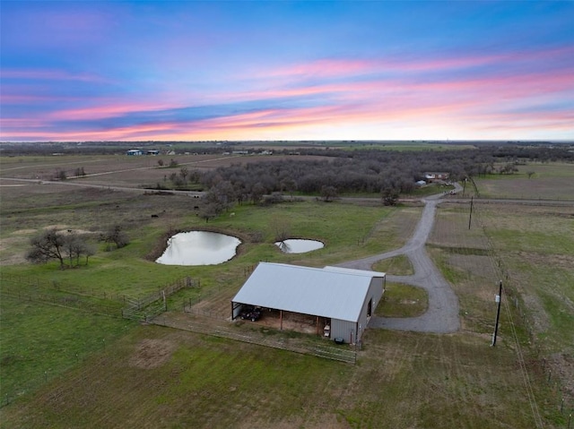 700 County Road 466, Elgin, TX 78621 - aerial view of property's location featuring rural landscape and a large body of water