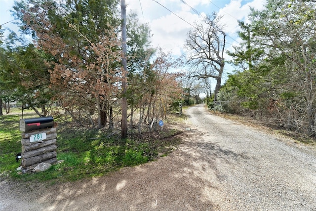 view of road