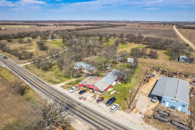 bird's eye view featuring a rural view