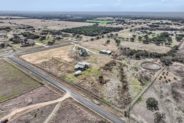 drone / aerial view featuring a rural view