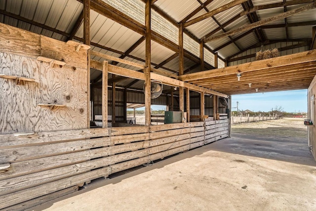 view of stable