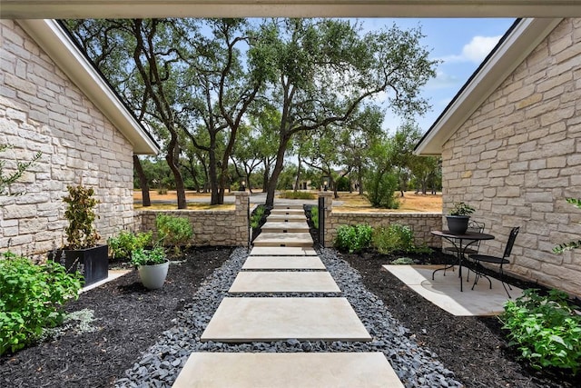 view of yard featuring a patio