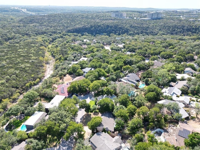 aerial view featuring a residential view