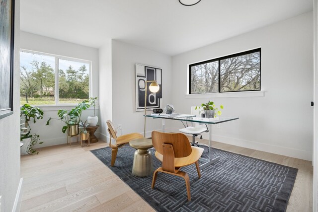 1209 Lost Creek Blvd, Austin, TX 78746 - office space with baseboards and wood finished floors