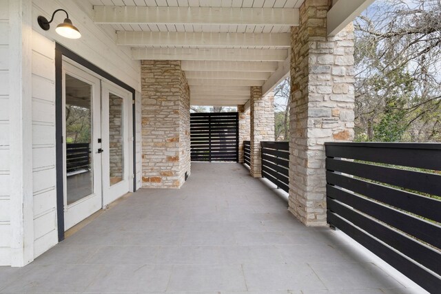 1209 Lost Creek Blvd, Austin, TX 78746 - view of patio with french doors