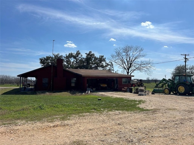 exterior space featuring driveway