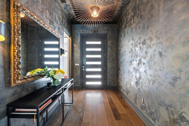 1006 Meriden Ln, Austin, TX 78703 - doorway featuring wood-type flooring and elevator