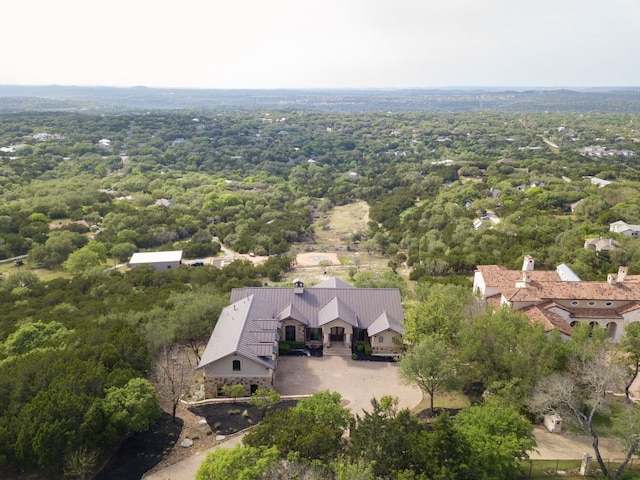 9104 Atwater Cv, Austin, TX 78733 - view from above of property with a heavily wooded area