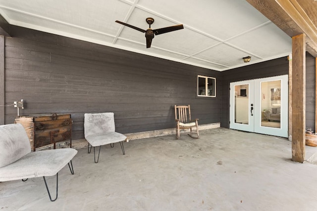 view of patio with french doors