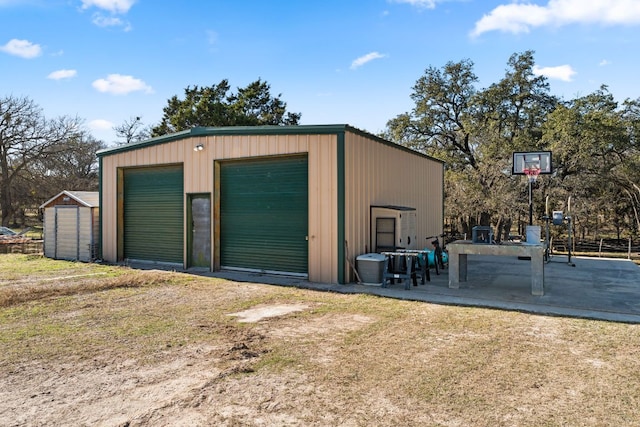 view of outbuilding featuring an outdoor structure