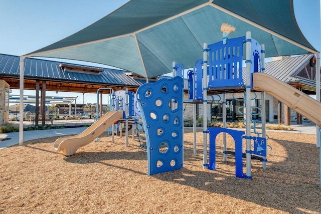 view of community jungle gym