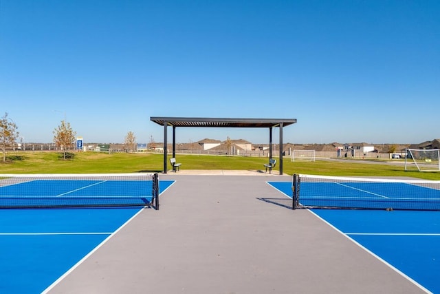 view of tennis court