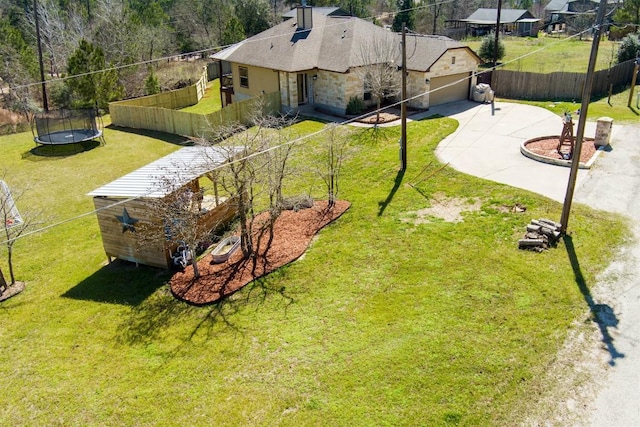 birds eye view of property