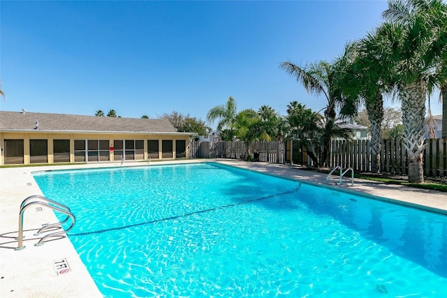 pool with fence