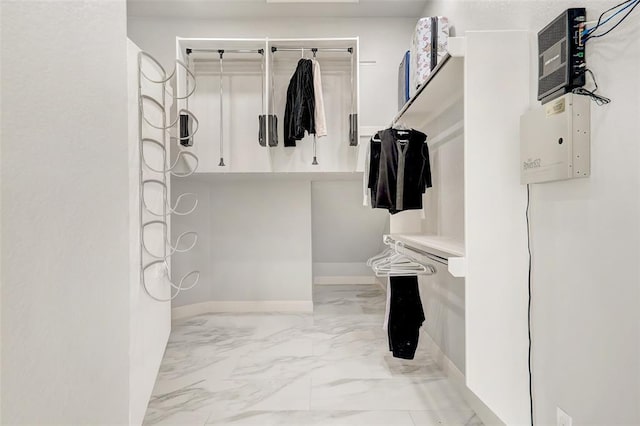 4514 Harvey Penick Dr, Round Rock, TX 78664 - spacious closet with light marble finish flooring