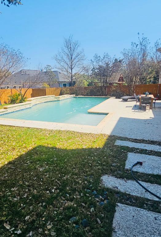 4514 Harvey Penick Dr, Round Rock, TX 78664 - view of swimming pool with a fenced backyard and a patio area