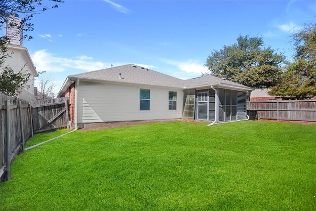 2700 Tumbling River Dr, Leander, TX 78641 - rear view of property with a sunroom