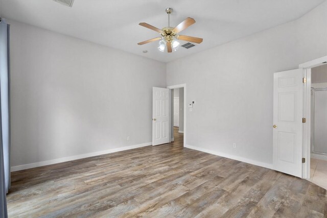 709 Stevenage Dr, Pflugerville, TX 78660 - unfurnished room featuring wood finished floors and ceiling fan