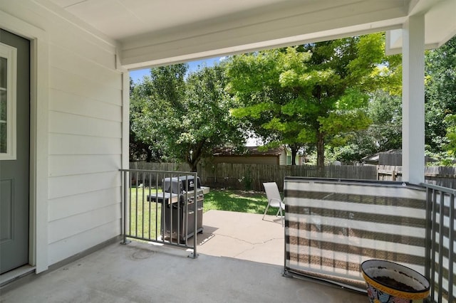 view of patio with fence private yard