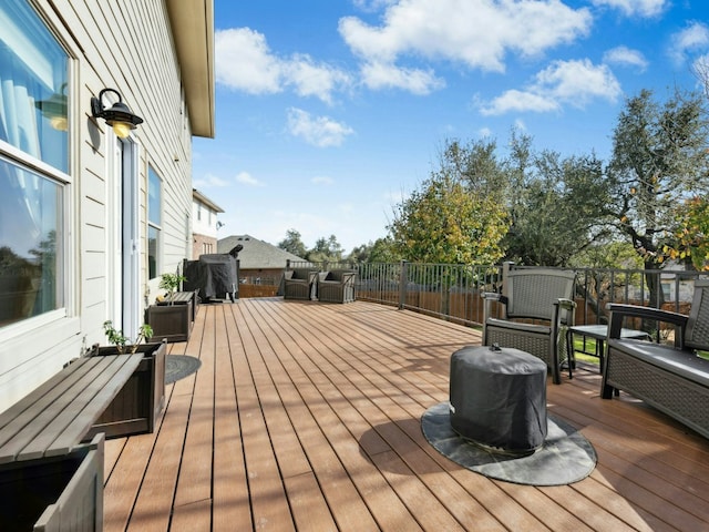 view of wooden terrace