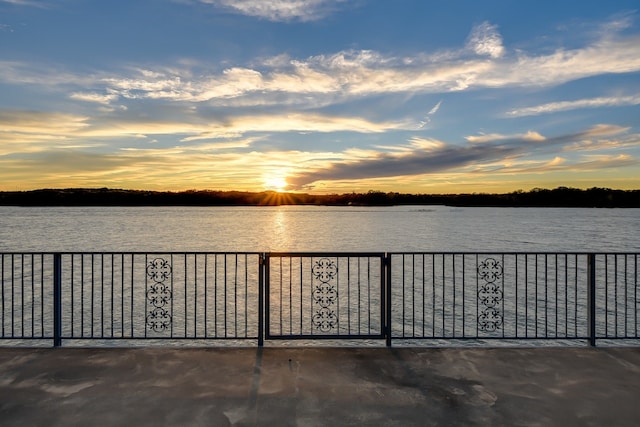 water view with fence