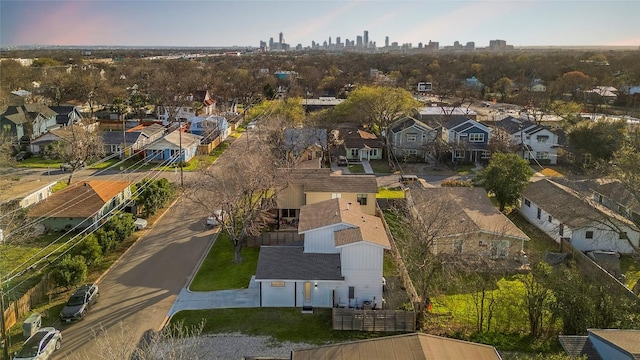 drone / aerial view featuring a residential view